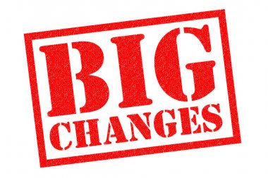 BIG CHANGES Rubber Stamp clipart