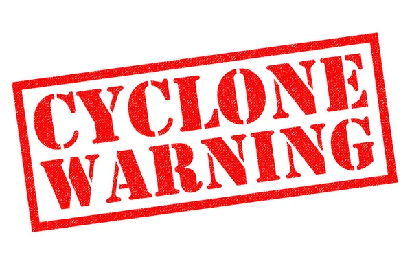Cyclone ostrzeżenie pieczątka — Zdjęcie stockowe