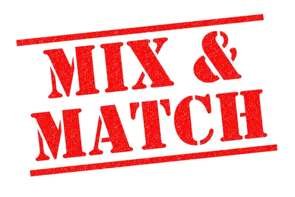 MIX E MATCH Carimbo de borracha — Fotografia de Stock