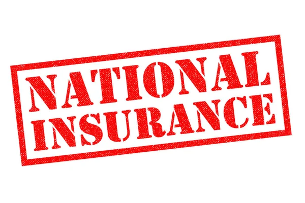 NATIONAL INSURANCE Rubber Stamp — Stock Photo, Image