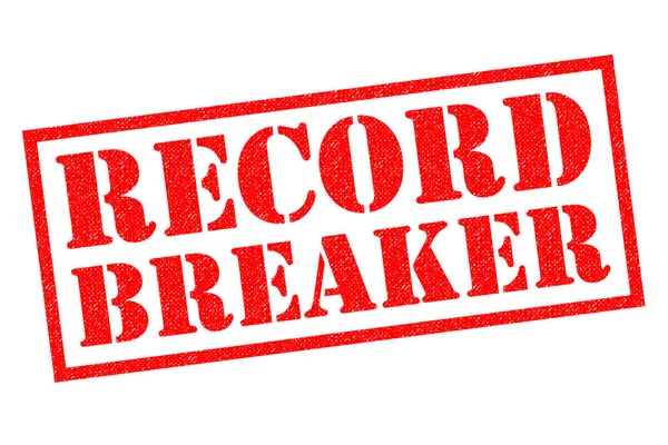 Sello de goma RECORD BREAKER — Foto de Stock