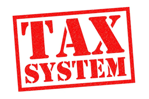 TAX SYSTEM Rubber Stamp — Stock Photo, Image