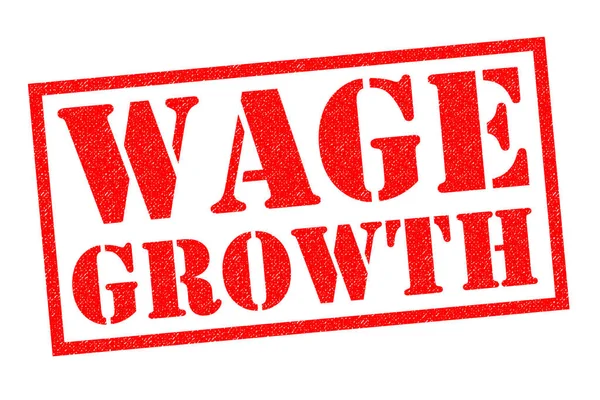 WAGE GROWTH Rubber Stamp — Stock Photo, Image