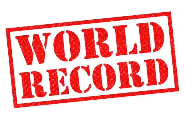 Carimbo de borracha recorde mundial — Fotografia de Stock