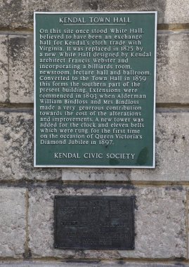 Kendal Belediye plak Cumbria, İngiltere