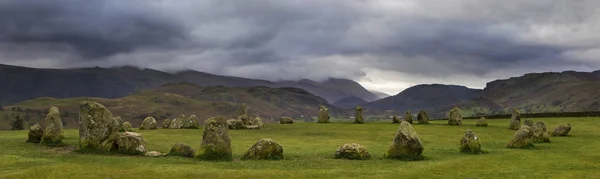 Castlerigg kőgyűrű a Lake District — Stock Fotó