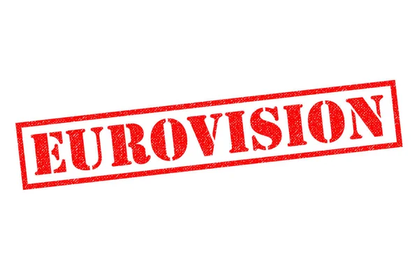 Резиновая марка EUROVISION — стоковое фото