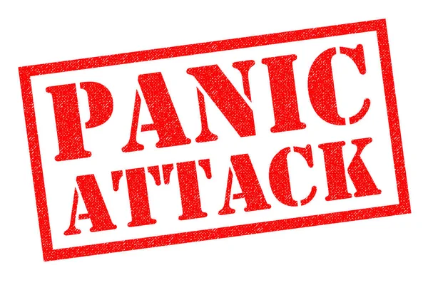 PANIC ATTACK Rubber Stamp — Stock Photo, Image