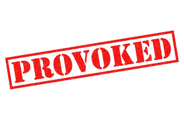 PROVOKED Rubber Stamp — Stock Photo, Image
