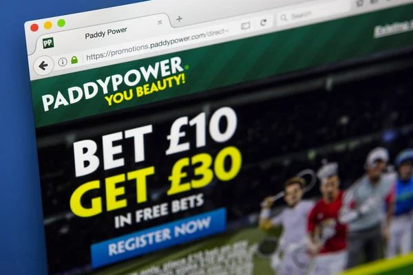 Paddypower 賭けるウェブサイト — ストック写真