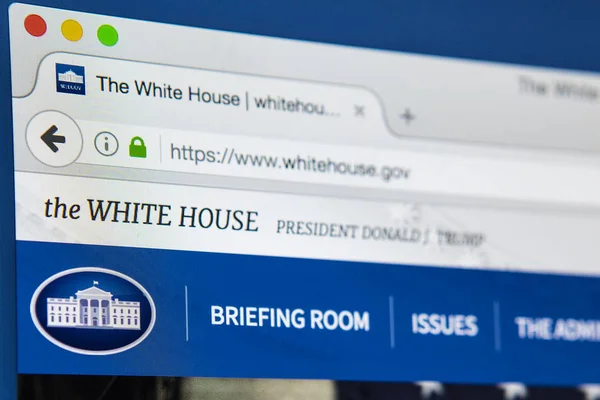 Página web de la Casa Blanca — Foto de Stock