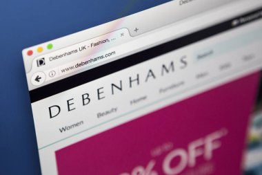 Debenhams resmi web sitesi
