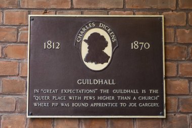 Rochester'daki Guildhall, Dickens plak