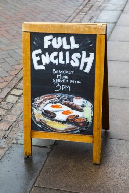 Full English Breakfast Sign clipart