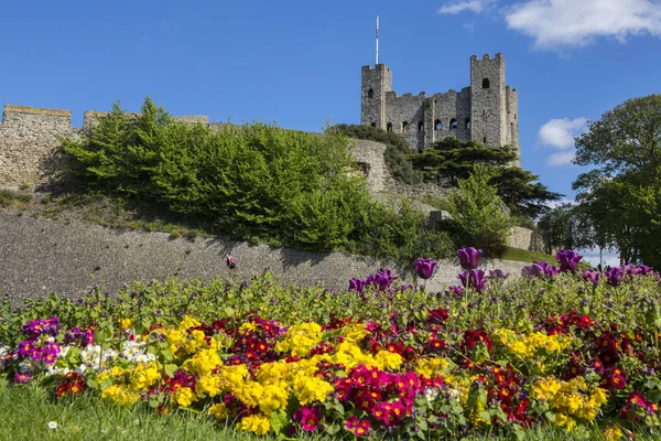 Castelo de Rochester em Kent, Reino Unido — Fotografia de Stock