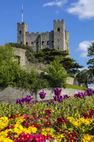 Замок Рочестер в Кенте, Великобритания — стоковое фото
