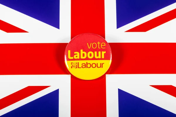 Voto Labour Pin Badge —  Fotos de Stock