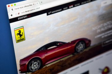 Ferrari resmi web sitesi
