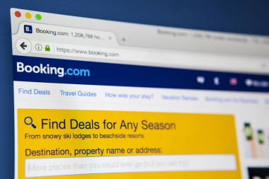 Booking.com Web sitesi