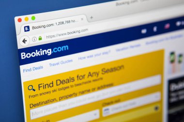 Booking.com Web sitesi