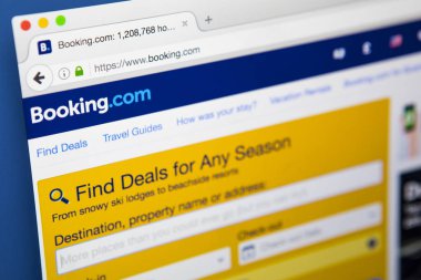 Booking.com Web sitesi