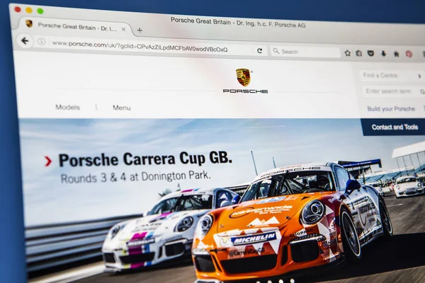 Porsche Web oficial — Foto de Stock