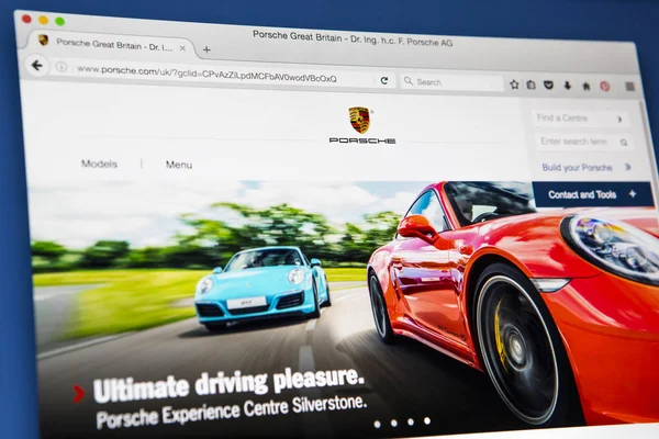 Porsche Web oficial — Foto de Stock