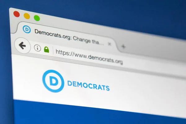 Sitio web oficial del Partido Demócrata — Foto de Stock