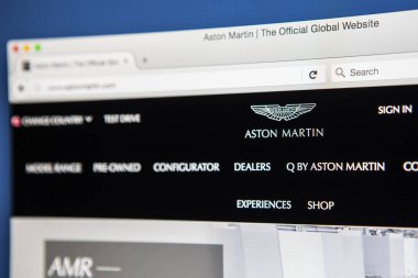 Aston Martin Web sitesi