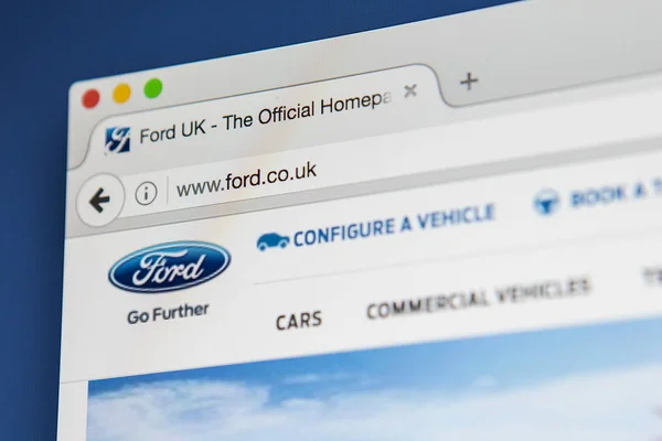 Oficiální stránky Ford — Stock fotografie