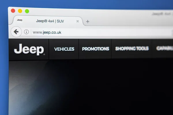 Jeep Sitio web oficial — Foto de Stock