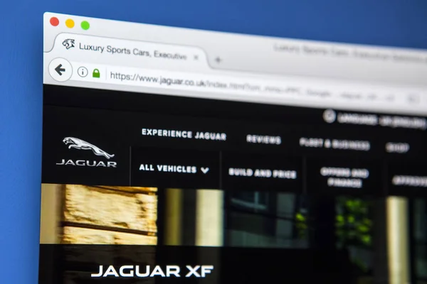 Sitio web oficial de Jaguar — Foto de Stock