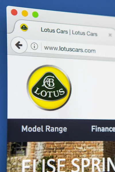 Sitio oficial de Lotus Cars — Foto de Stock