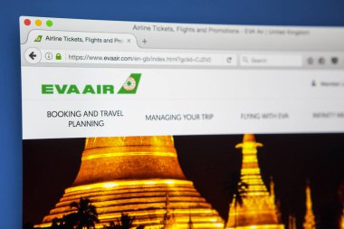 Eva Air Web sitesi
