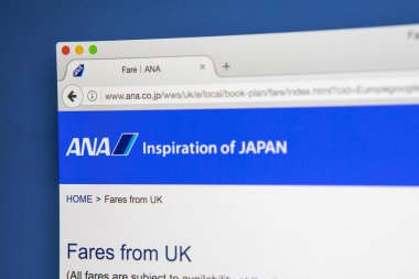 Tüm Nippon Airways Web sitesi
