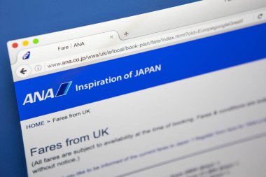 Tüm Nippon Airways Web sitesi