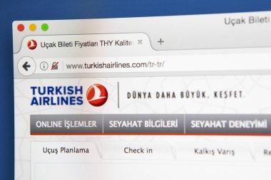 Türk Hava Yolları Web sitesi
