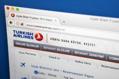 Türk Hava Yolları Web sitesi