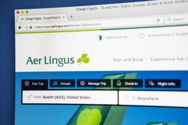 Aer Lingus Web sitesi