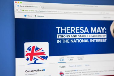 Conservative Party Twitter Page clipart