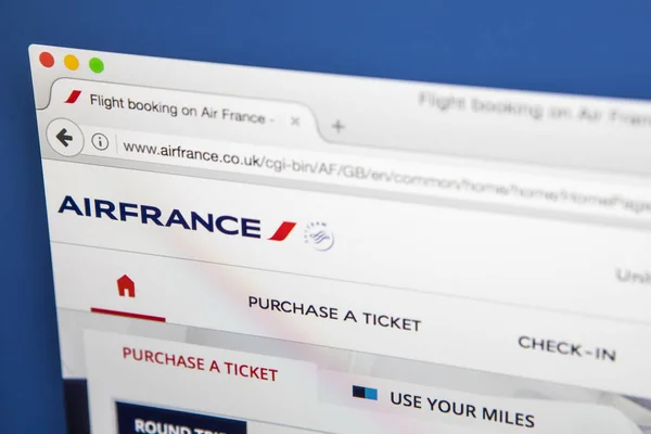 Sito web di Air France — Foto Stock