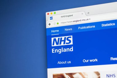 NHS İngiltere'de Web sitesi