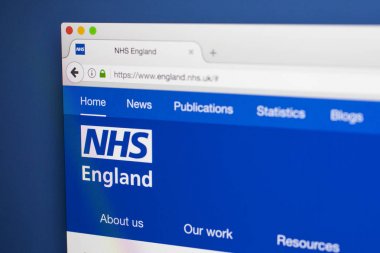 NHS İngiltere'de Web sitesi