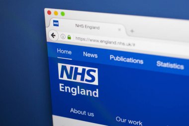 NHS İngiltere'de Web sitesi