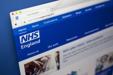 NHS İngiltere'de Web sitesi