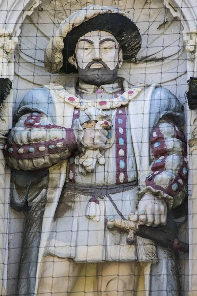 Rei Henrique VIII Escultura — Fotografia de Stock
