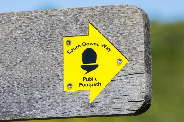 South Downs Way Public Footpath — Stock Photo, Image