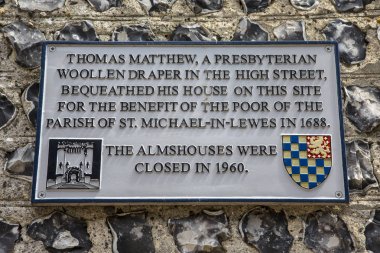 Thomas Matthew Plaque in Lewes clipart