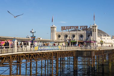 Brighton Pier East Sussex'deki / daki
