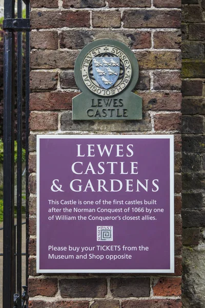 Lewes κάστρο πλάκας — Φωτογραφία Αρχείου